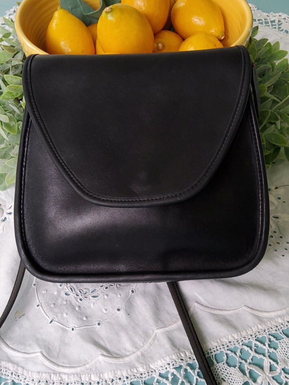 Vintage Coach Lindsay Crossbody Bag in Black 9888 with Hangtag